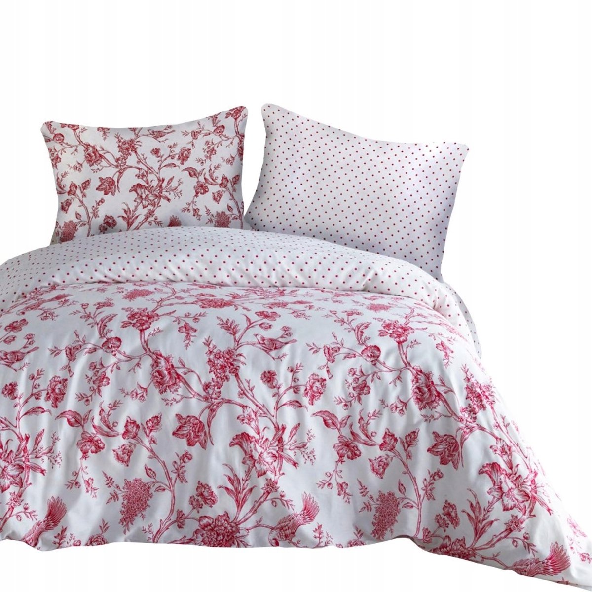 Rose Blanc Katoenen Satijnen Dekbedovertrekset 220x200cm Luxe
