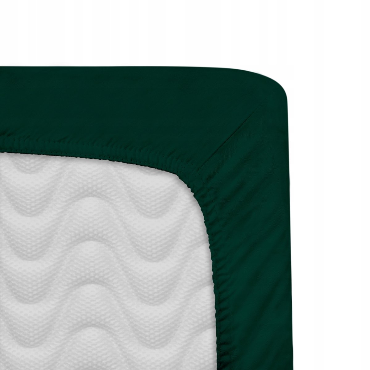 Groen Satijnen Laken met Elastiek 90x200 cm