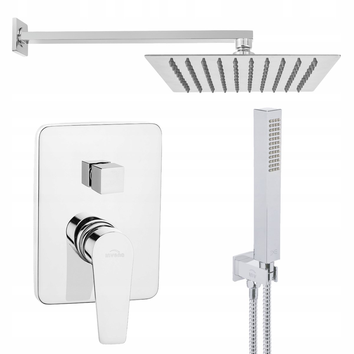 Inbouw Doucheset met Thermostatische Kraan, Douchekop en Regen Douche