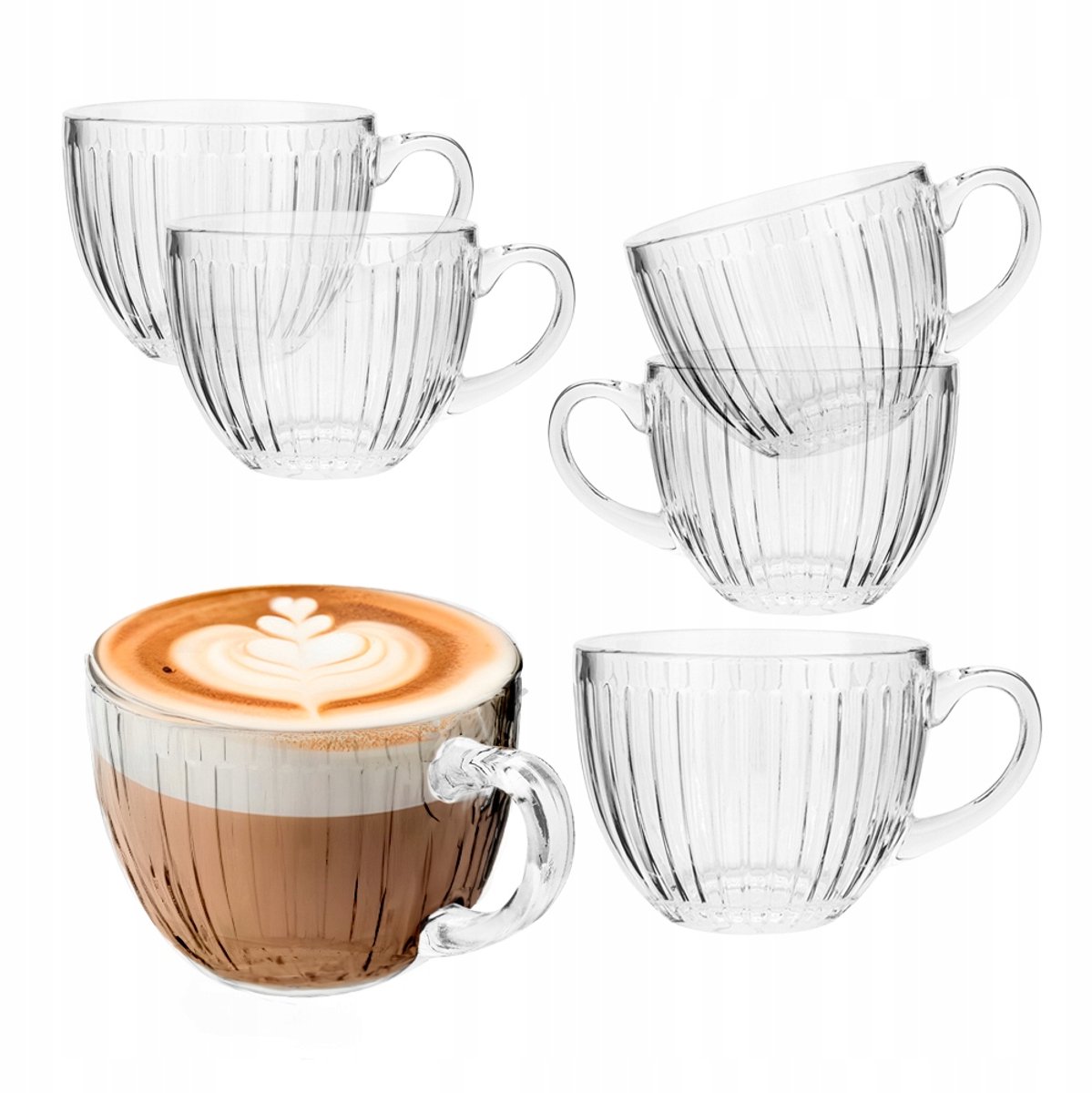 Altom Design Venus Glazen Kopjes - 460 ml - 6 stuks