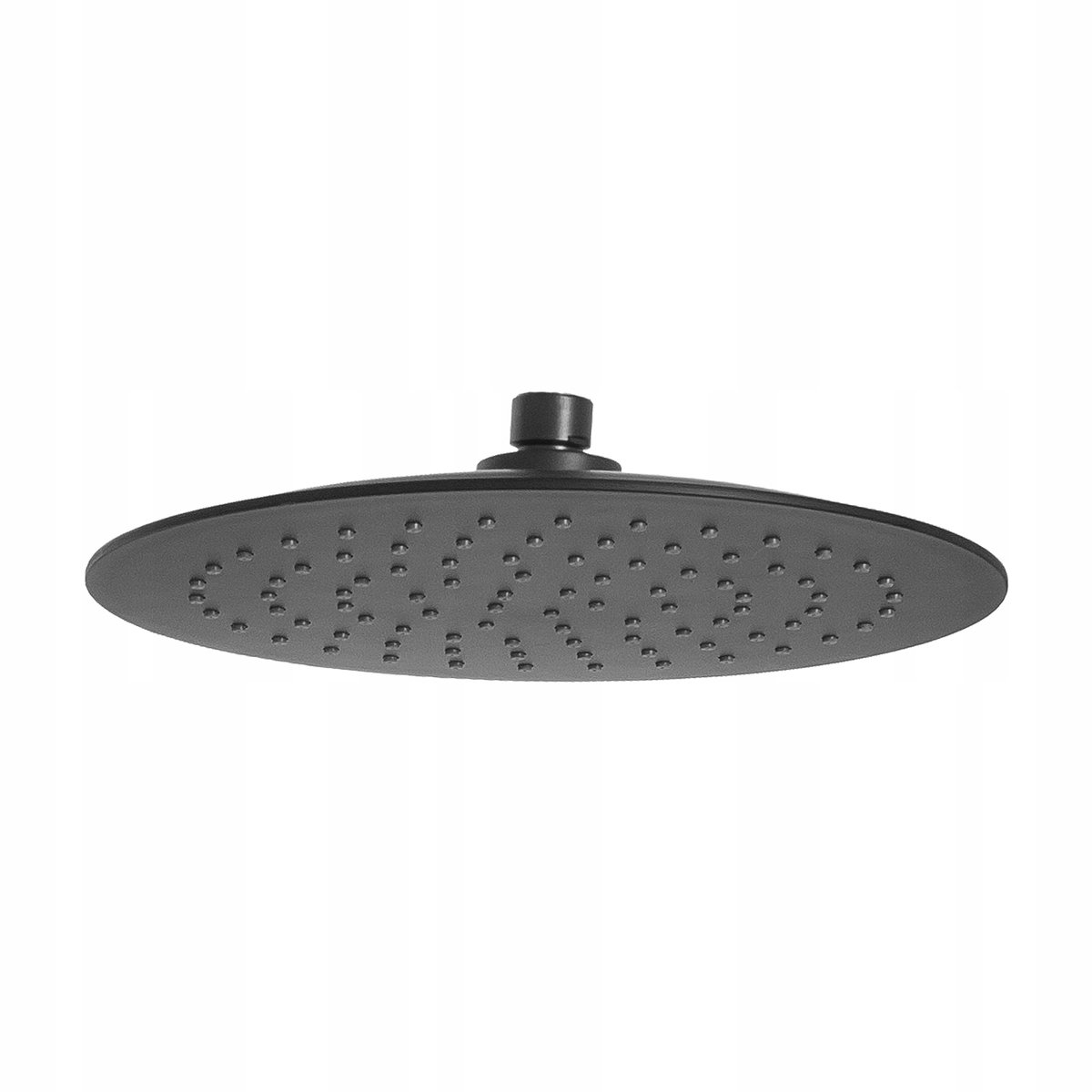 Invena Musta Douchekop Zwart - Rond 25cm, Antikalk