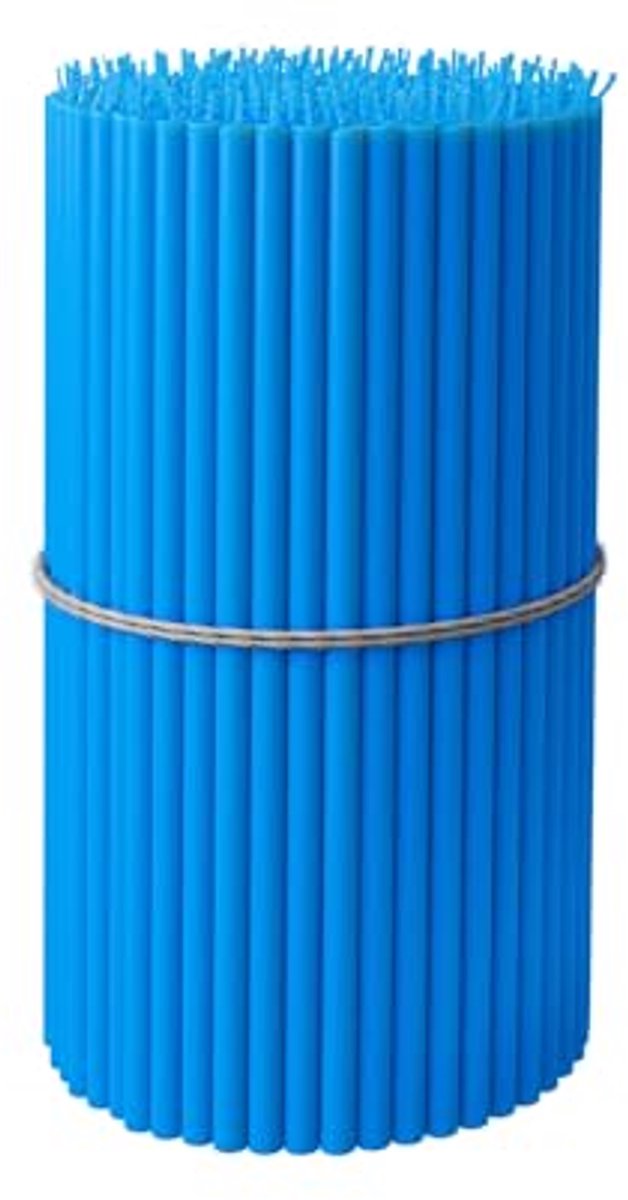 Pure bijenwas kaarsen 50 stuks - dunnere taps toelopende druppelloze en rookloze kaarsen - natuurlijke bijenwas voor verjaardagen, kerken, Halloween en Kerstmis 18 cm