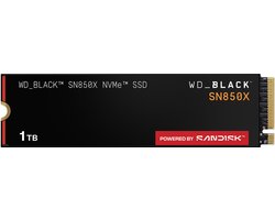 Western Digital Black SN850X - Interne SSD - NVMe - M.2 PCIe - 1 TB