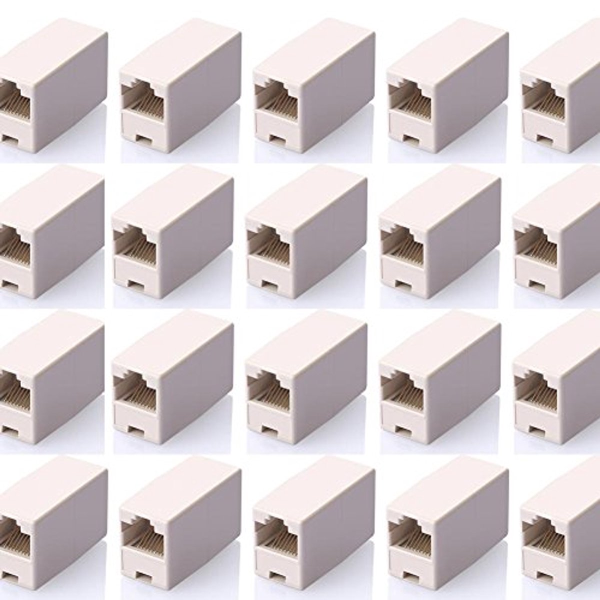 RJ45 Adapter Koppeling - 20x Ethernet Connector Vrouwelijk - Vrouwelijk