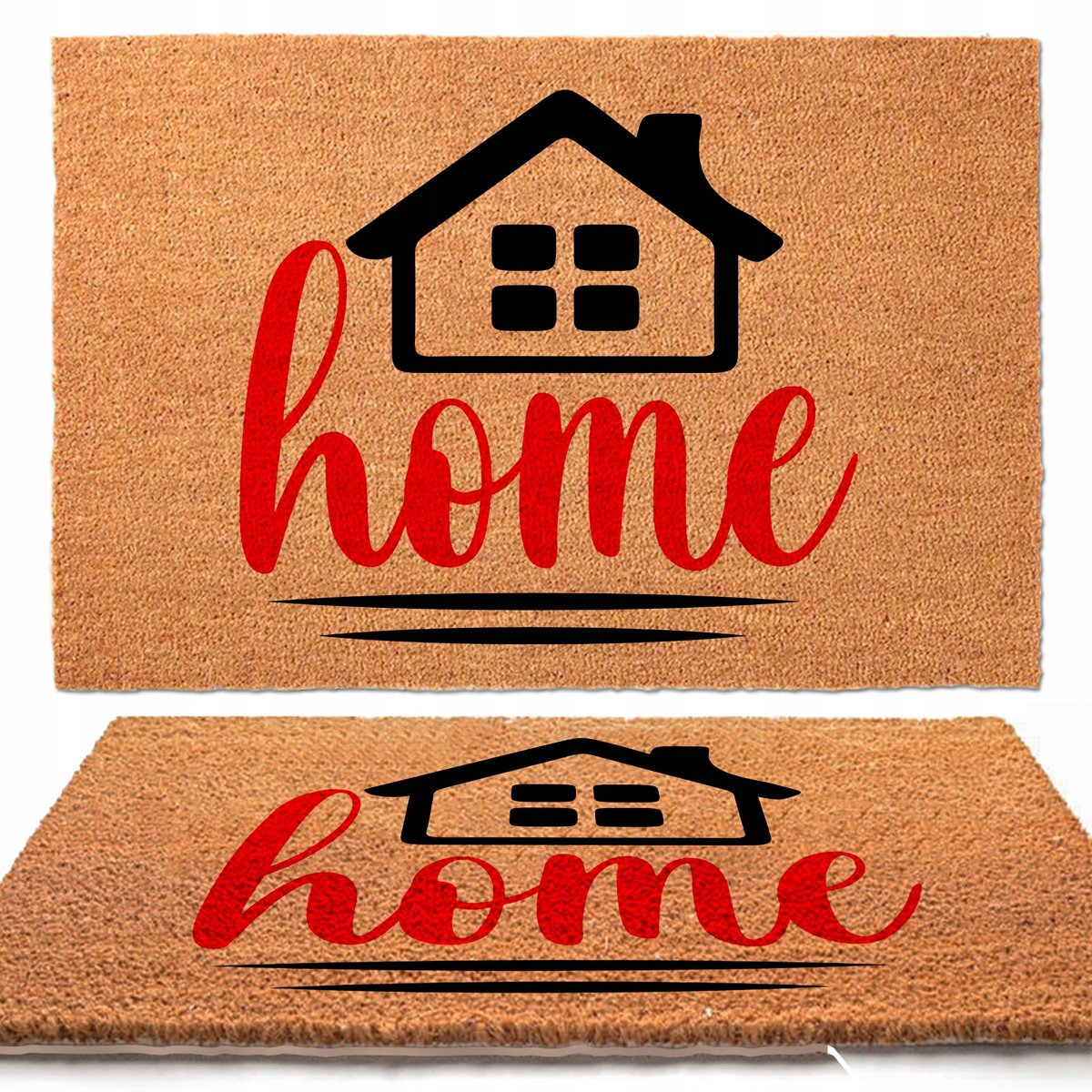 Cocos Wycieraczka 40x60cm met print 'HOME' - Verschillende ontwerpen