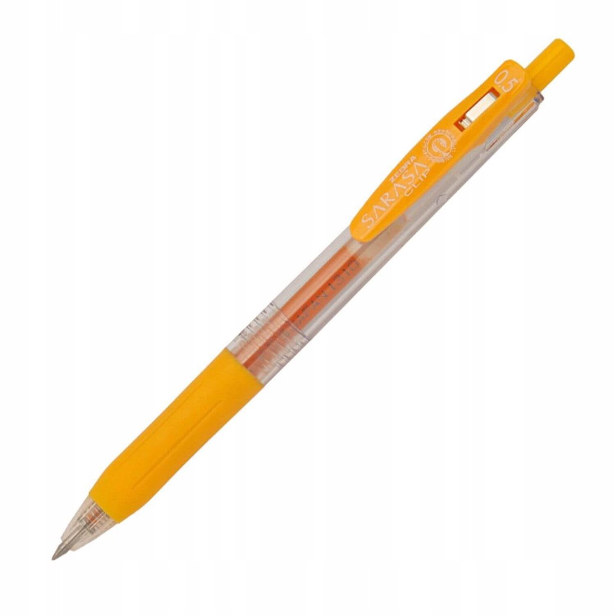 Zebra Sarasa Clip Gelpen 0.5mm Geel - Vloeiend Schrijven