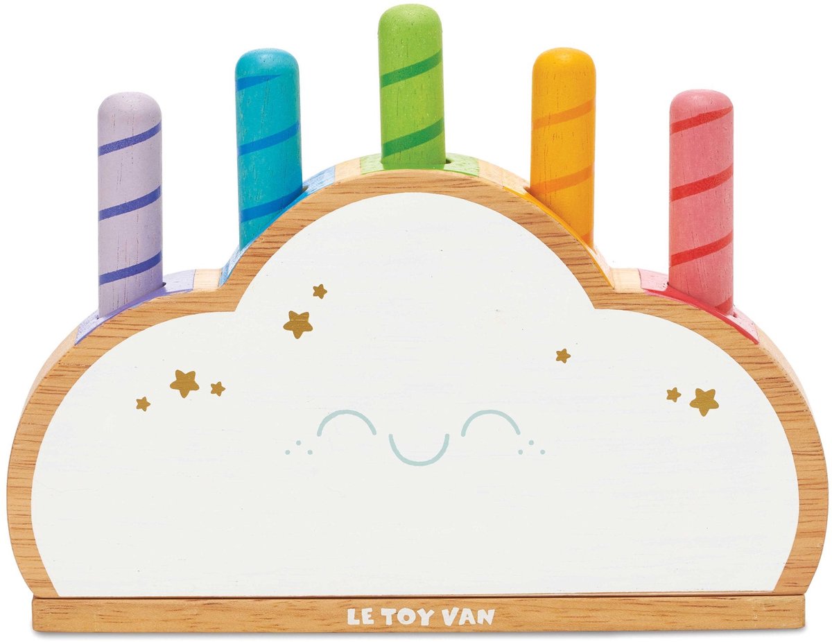 Le Toy Van LTV - Rainbow Cloud Pop-up Toy - FSC 100%.