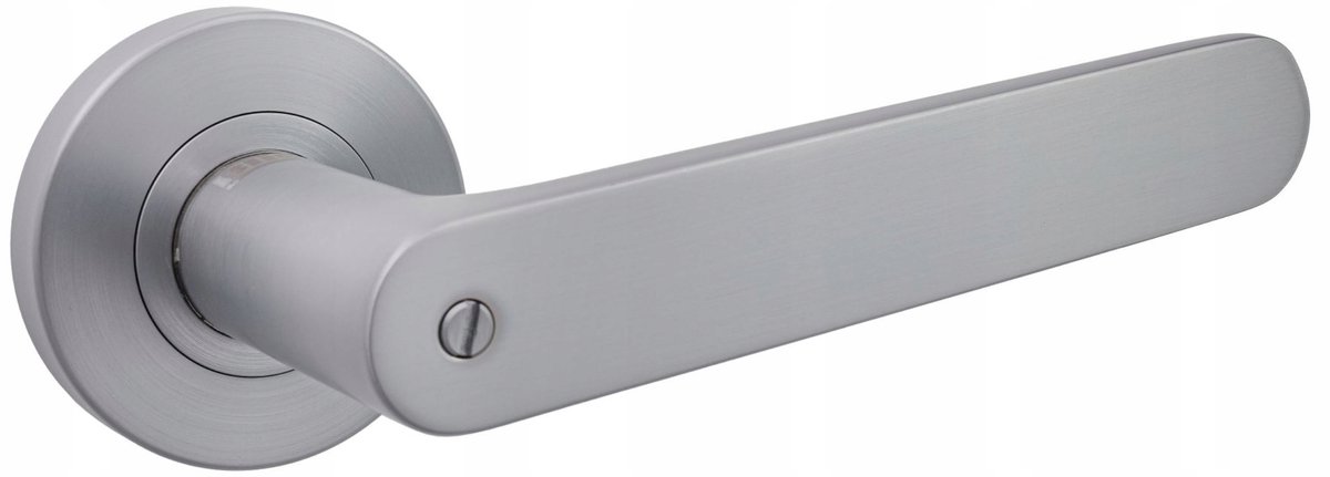 Click Smart Deurklink Chroom Mat - Unidirectioneel Vergrendelbaar