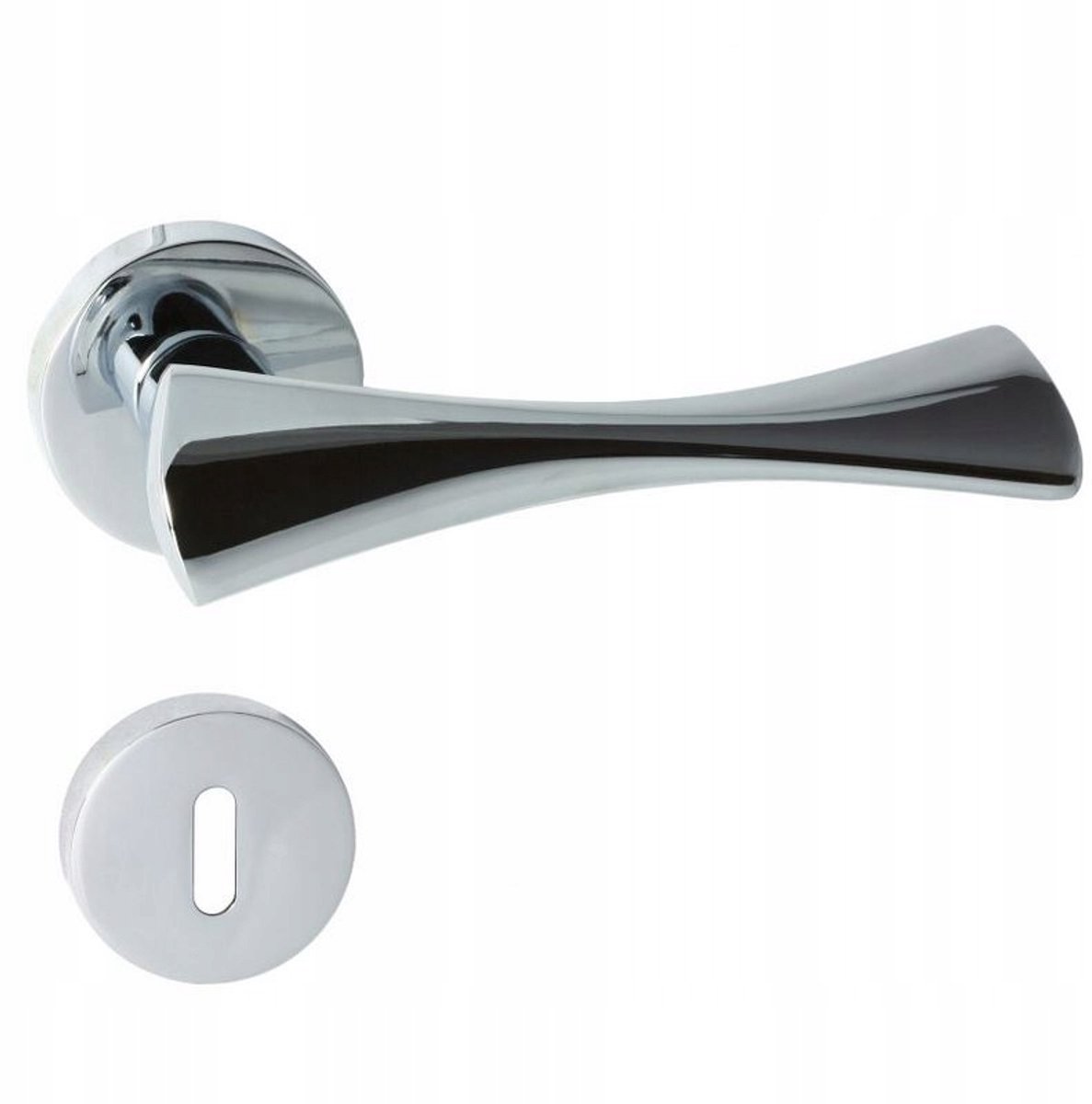 TORA-R M6 Chroom Interieur Deurklink Set met BB Schild