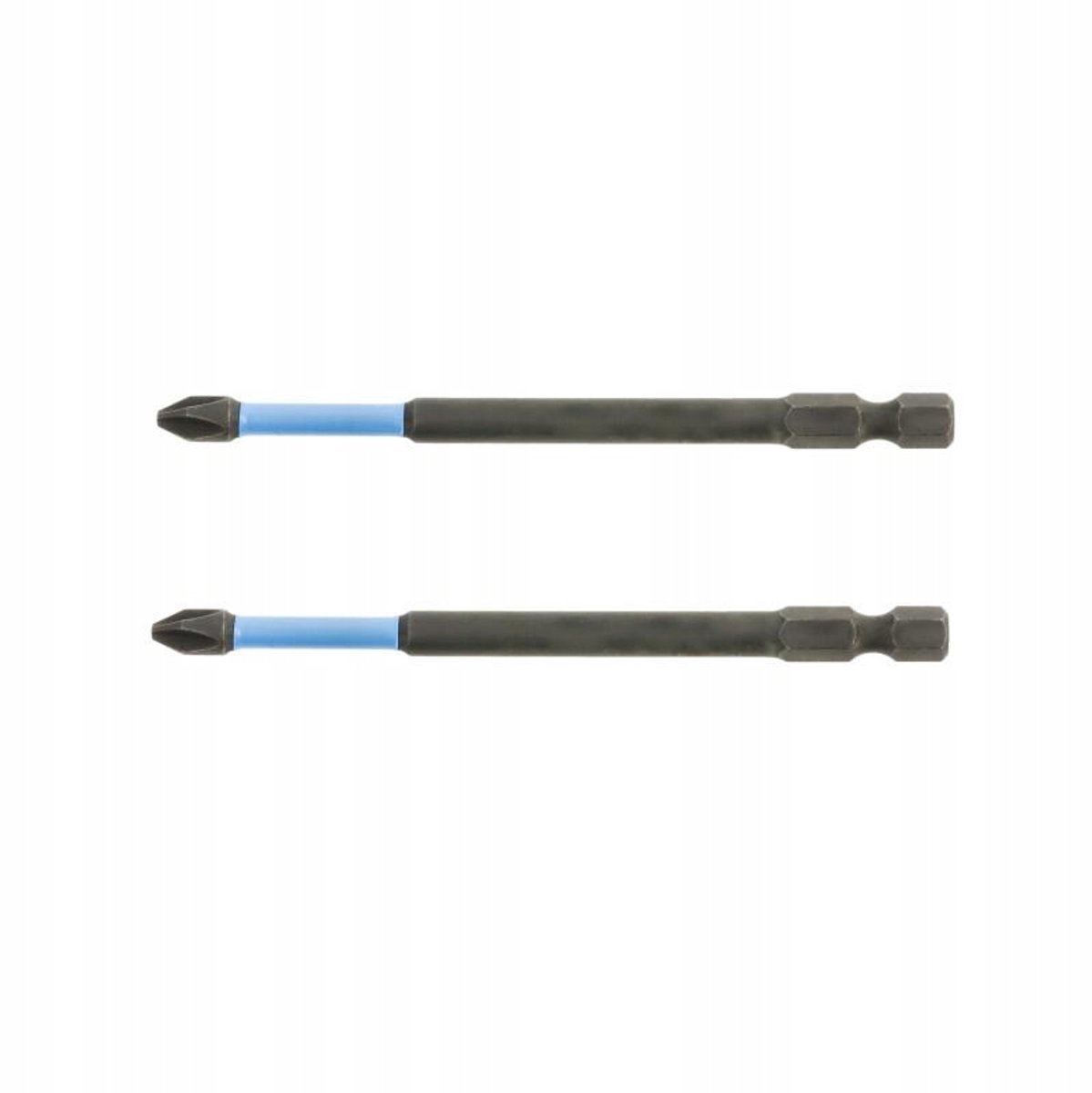 Hogert PH2 Slagmoerbits 100mm 1/4" - 2 stuks