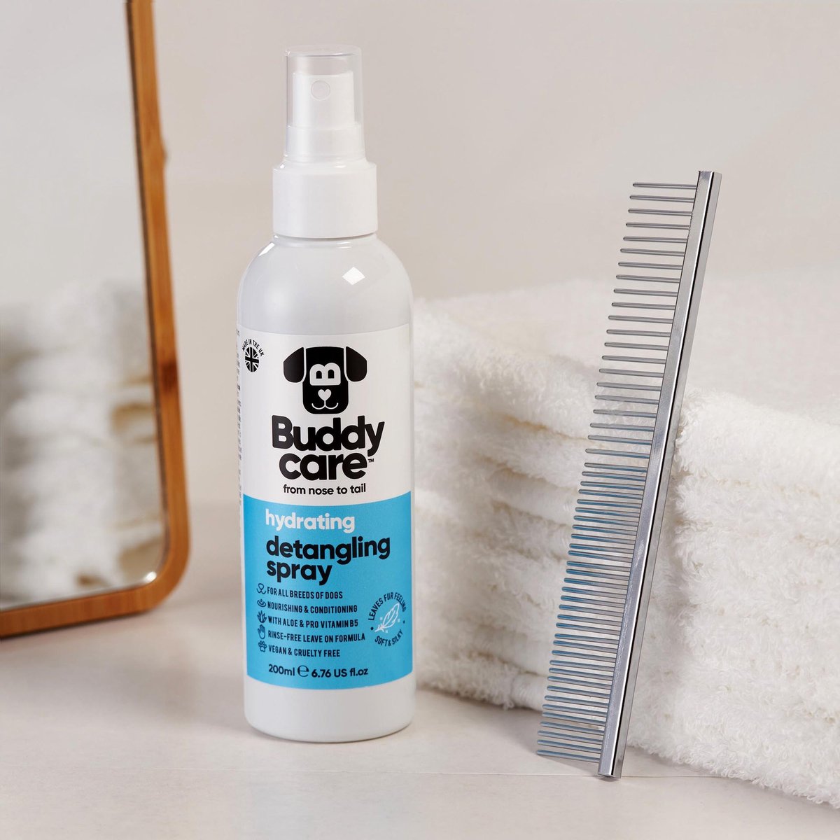 Buddycare Hydraterende en ontklittende spray voor honden 200ml