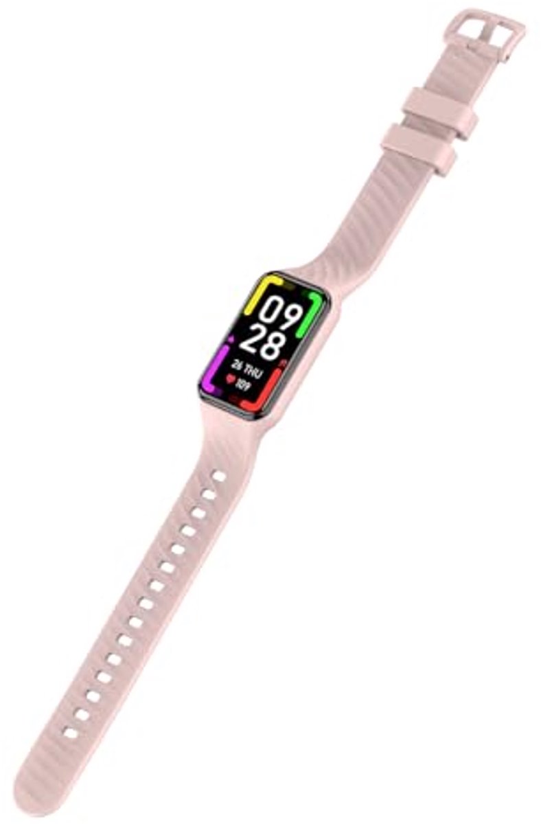 Smartwatch met HD-kleurenscherm en waterdichte sportband voor fitness en gezondheid