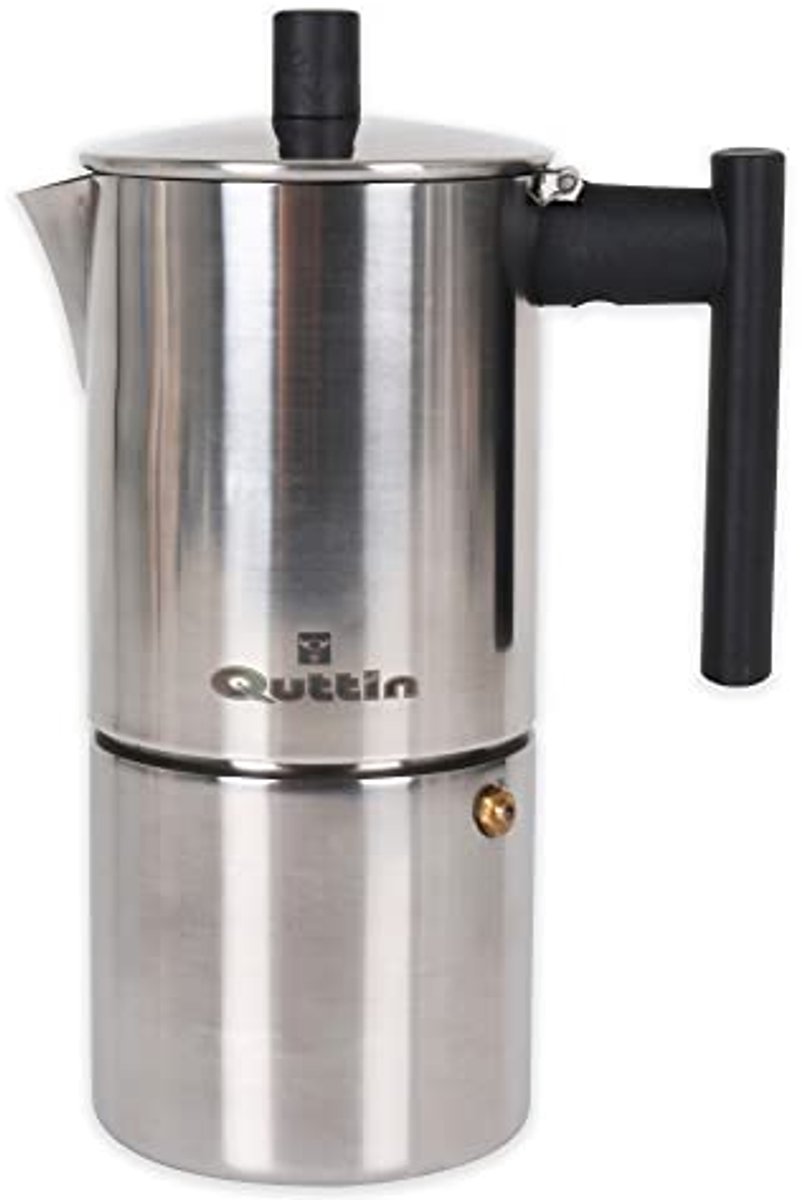 Inductie koffiezetapparaat voor Moka Express – Roestvrij staal, ergonomische handgreep, geschikt voor alle warmtebronnen