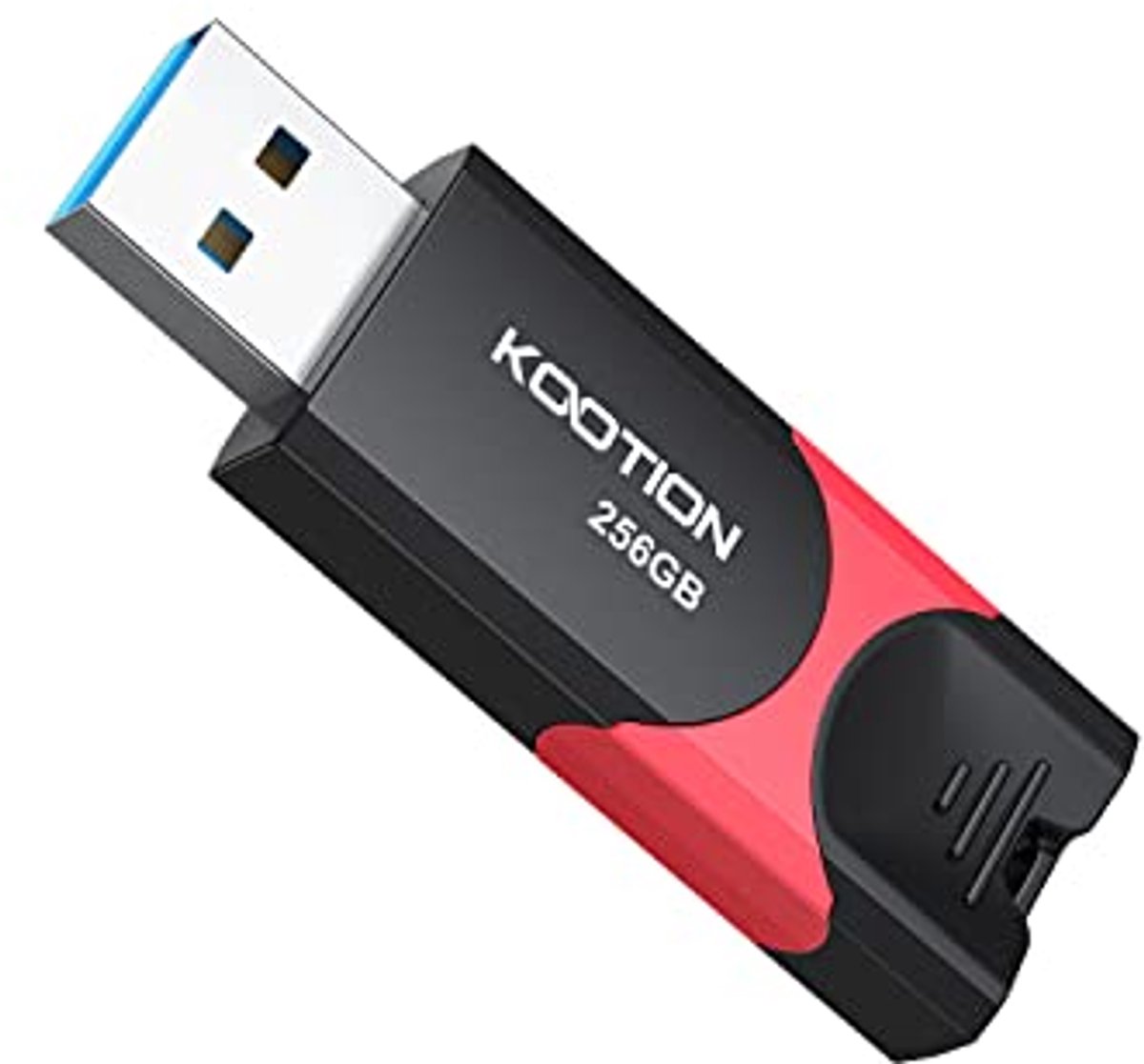 USB-stick 256 GB - Hoge Snelheid 3.0 Flash Drive - Uniek Geheugen in Zwart/Rood