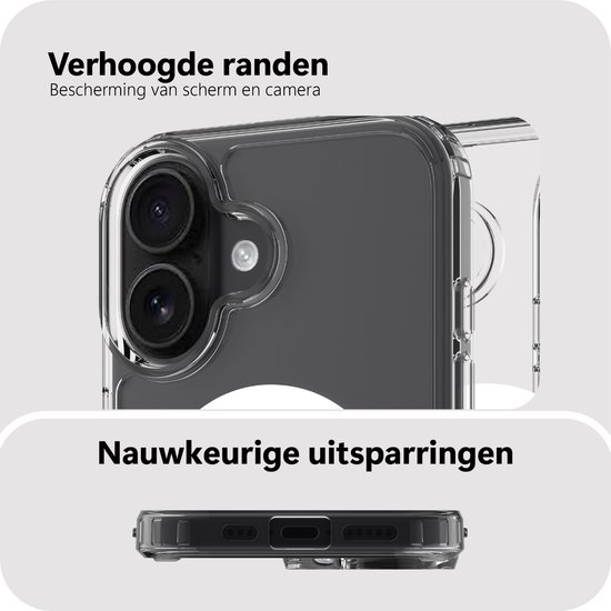 Coque Cazy pour iPhone 16 - Compatible MagSafe - Coque arrière de qualité militaire - Transparente