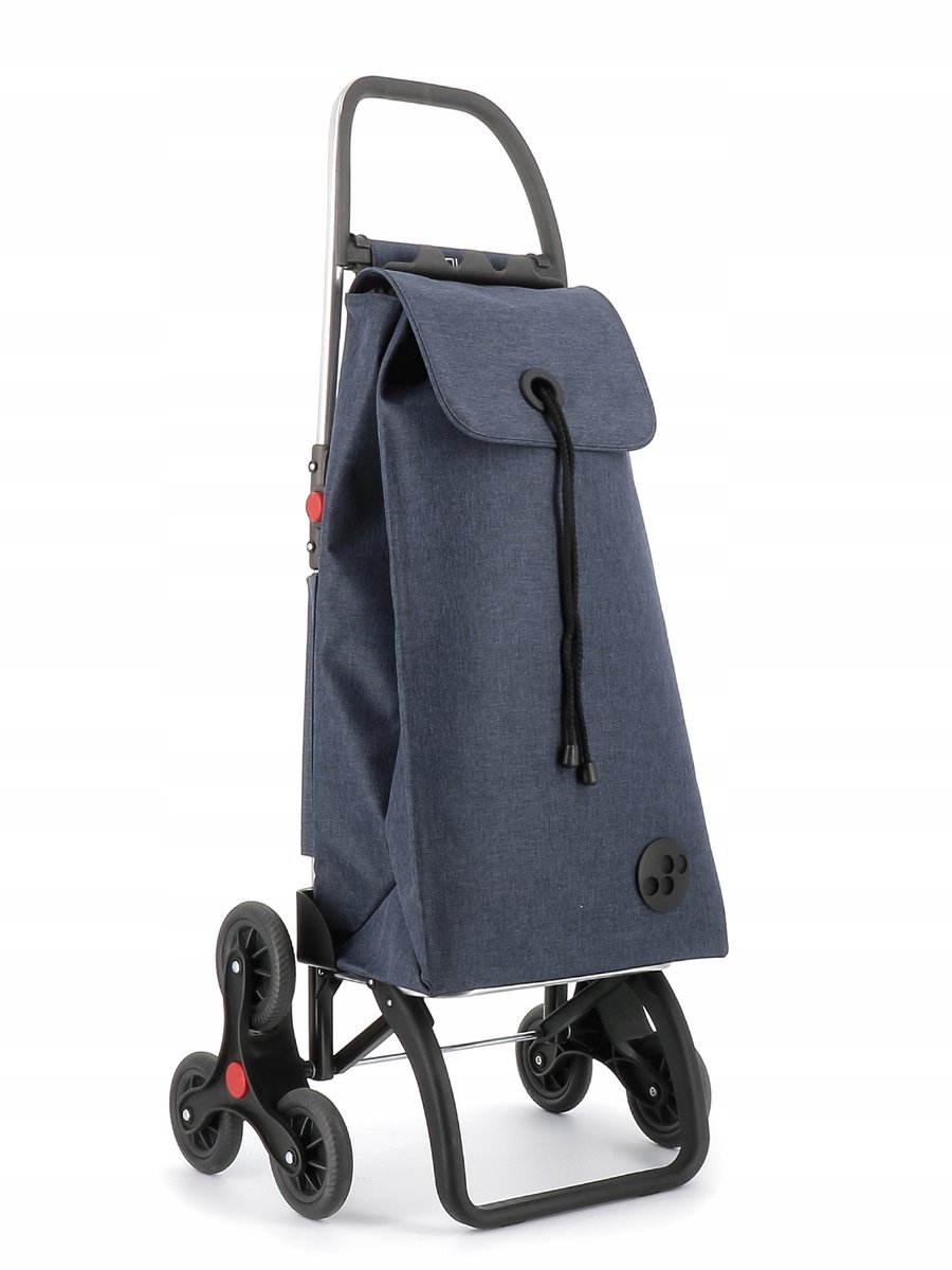 Rolser I-Max Tweed 6L boodschappentrolley met 6 wielen, navy blauw