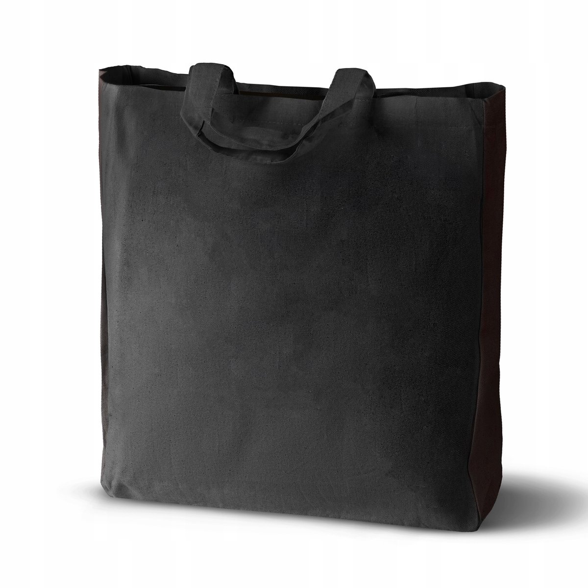 Grote Zwarte Katoenen Boodschappentas 38x42 cm - Duurzaam & Stijlvol