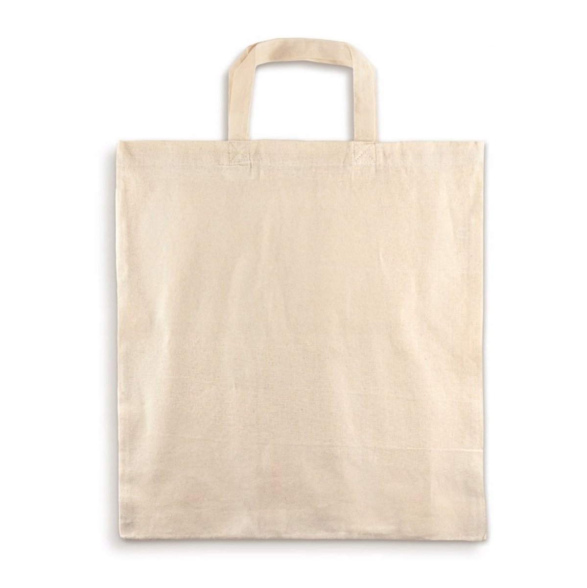 Ecru Katoenen Boodschappentas 38x8x42 cm - Duurzaam en Stijlvol