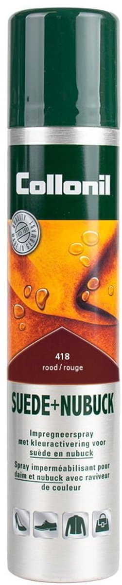 Collonil | Suède + Nubuck Spray | Impregneerspray | Kleur: Rood | Inhoud: 200 ml