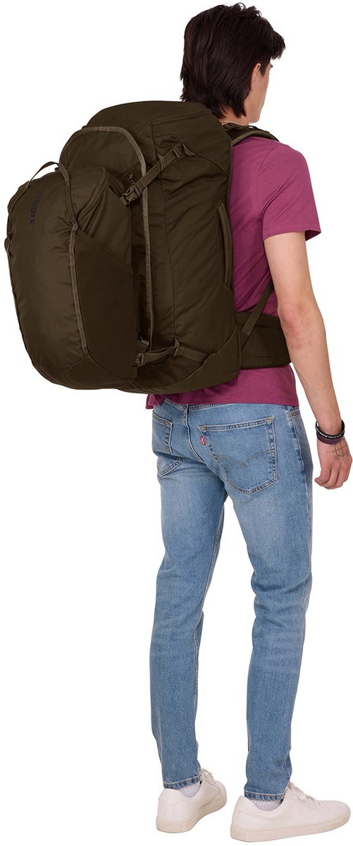 THULE Vrije tijd rugzak Rugzak Landmark Travel Pack 70L 50L Deep Khaki Donkergroen