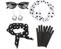 Vintage Rockabilly Kostuum | Jaren 50 en 60 | Carnaval, Motoparty, Retro Party | Damesjurk