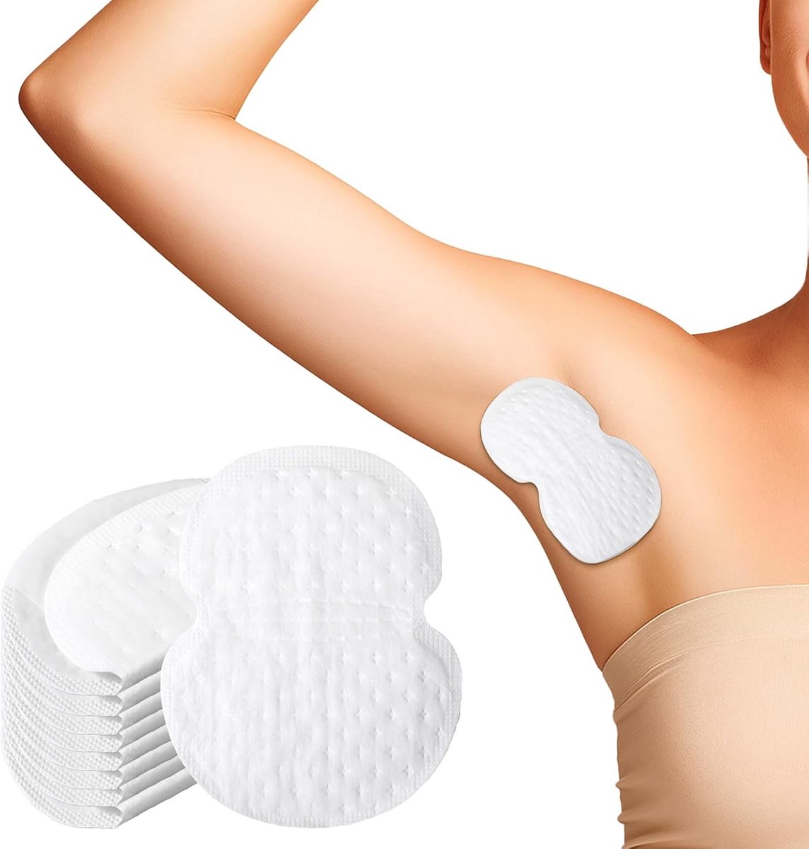 Pack of 40 Zelfklevende Onderarm Pads - Wegwerp Onderarm Zweet Pads - Onzichtbare Zweet Pads voor Mannen en Vrouwen - Grote Onderarm Zweet Pads - Anti-Zweten - Geurloze Onderarm Pads - Zweetoplossingen
