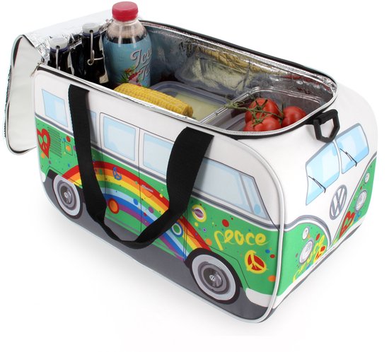 Volkswagen T1 Bus Koeltas - 25 Liter - Peace van Merkloos — afbeelding 2