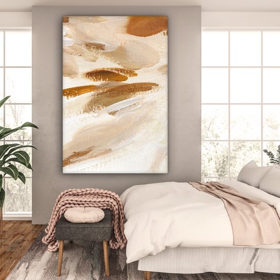 Peinture - Peinture - Beige - 90x140 cm - Décoration murale