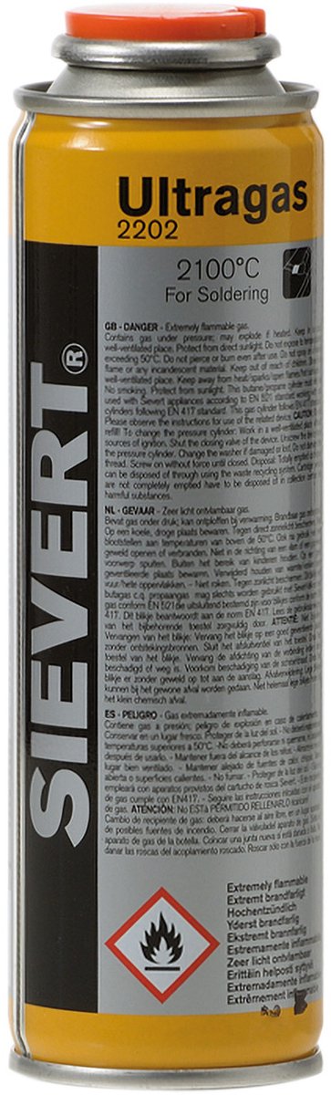 SIEVERT inschroefpatroon Ultragas 2202 60g 110 ml 2100GradC - 220...