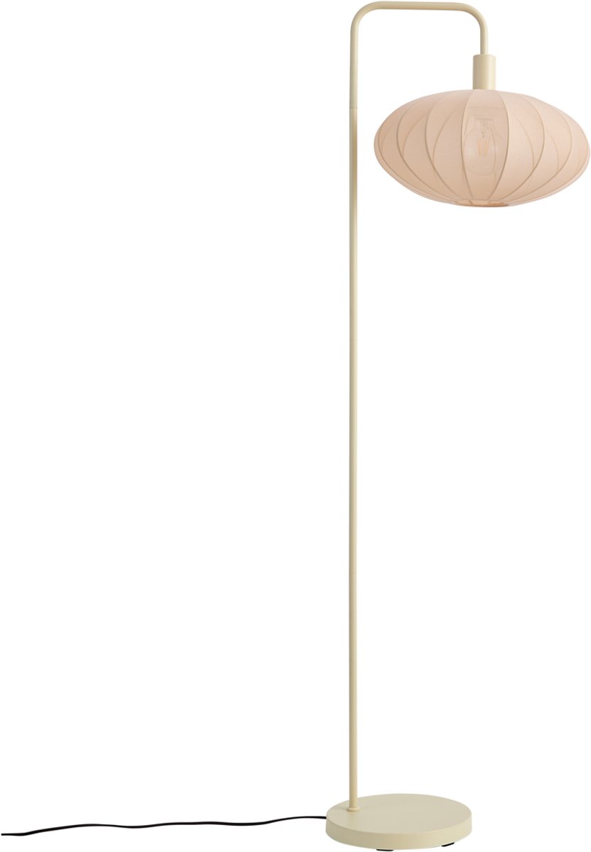 QAZQA bida - Japandi Vloerlamp | Staande Lamp - 1 lichts - H 160 cm - Beige - Woonkamer | Slaapkamer thumbnail 6