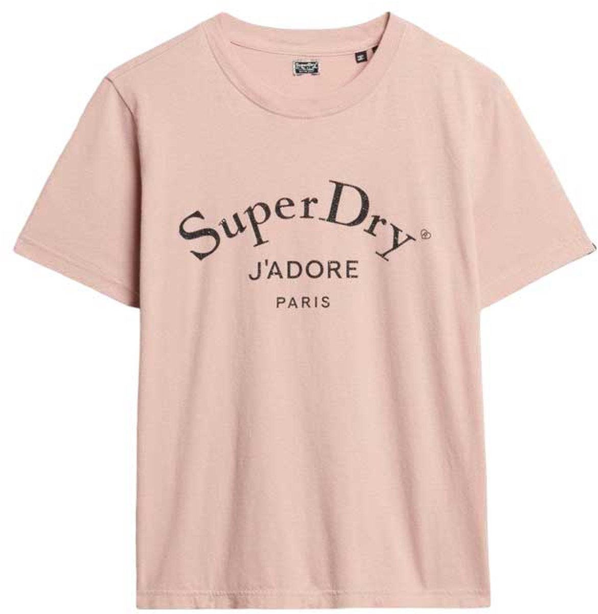 Superdry Brand Mark T-shirt met relaxte pasvorm Dames T-shirts Vintage Blush