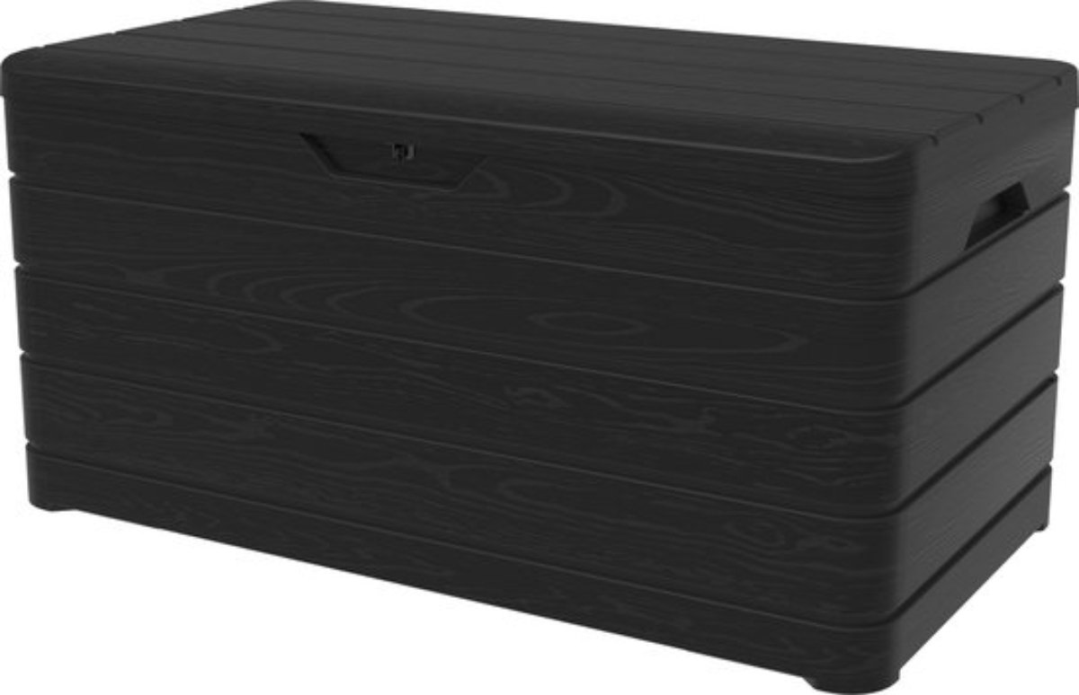 Toomax Dolomiti coffre à coussins - 500L - anthracite foncé - aspect bois