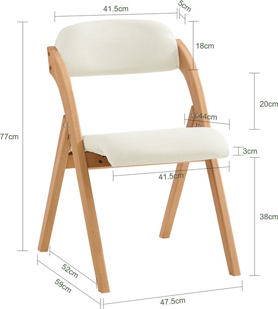 Set van 2 Klapstoelen Asina bronzen