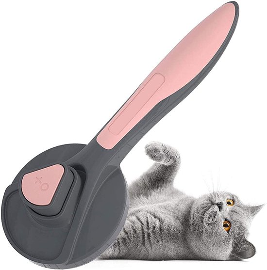 Dubbele Huisdierenborstel Voor Katten En Honden – Lang En Kort Haar, Met Massagezijkant En Antislip Handgreep