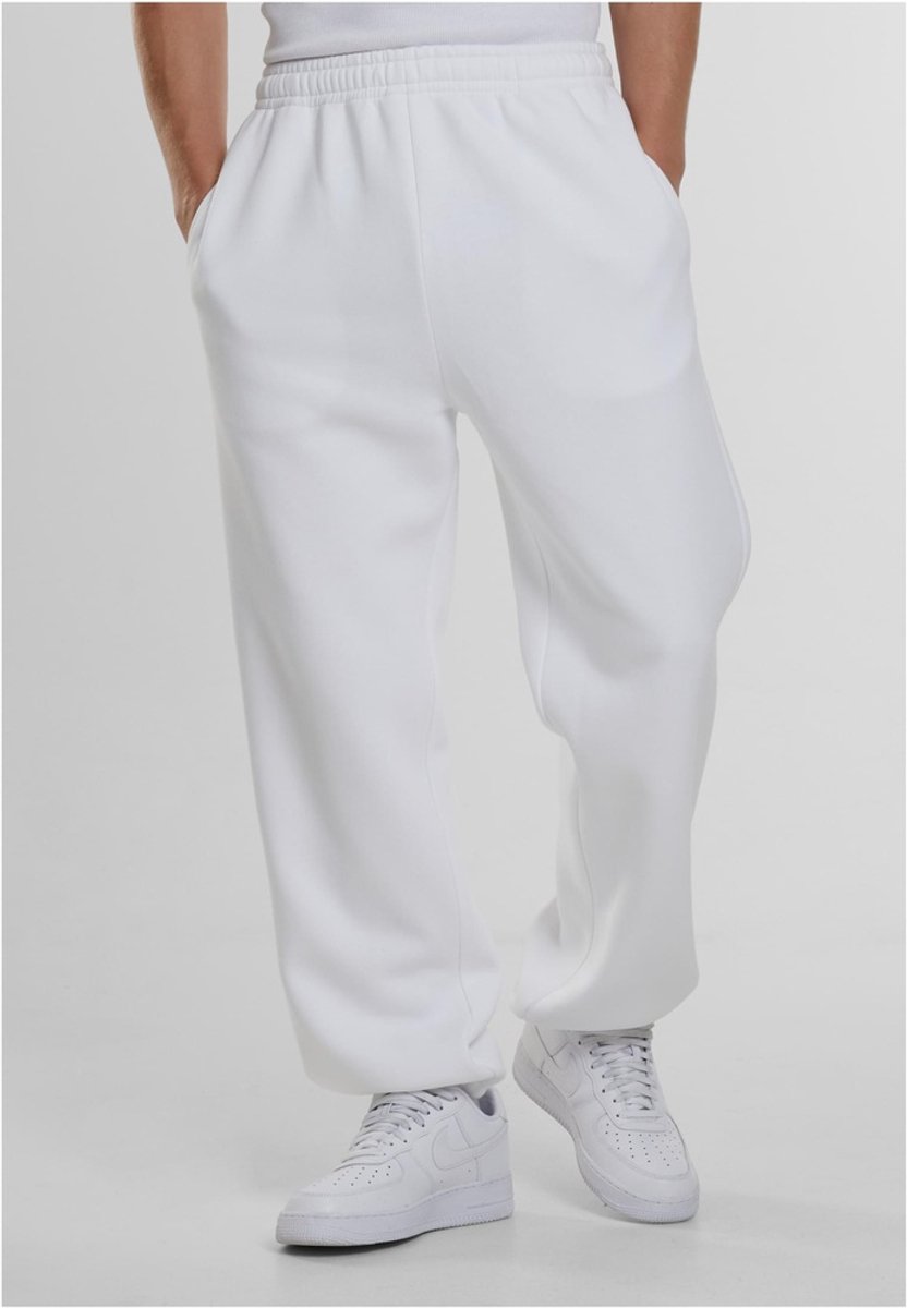 Urban Classics Fluffy Heren joggingbroek S Wit