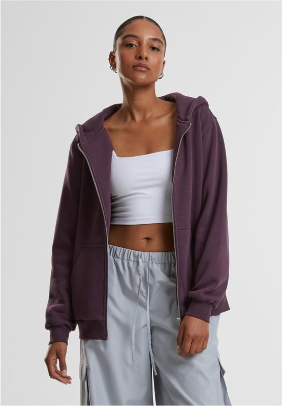Urban Classics - Fluffy Vest met capuchon - XL - Paars