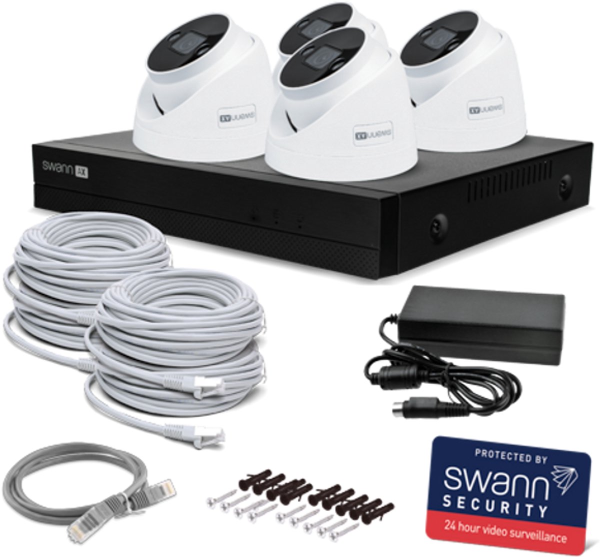 Swann AdvancedX Series - Beveiligingscamera's - 4 Camera's - cctv camerasysteem - 1TB - geen abonnementskosten - 4K Ultra HD - Spotlight Dome IP Cameras – foto 2