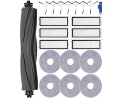 Onderdelen accessoireset voor Dreame L10s Ultra/L10 Ultra robotstofzuiger, 1 hoofdborstel, 6 filters, 6 mop pads, 7 zijborstels, 1 schoonmaakborstel, accessoires voor Dreame L10 Ultra