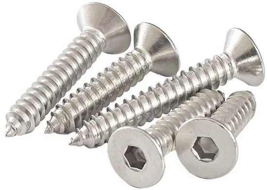 Aexit M3x8mm 304 RVS Platte Kop Torx Drive Type Schroef Zilverkleurig