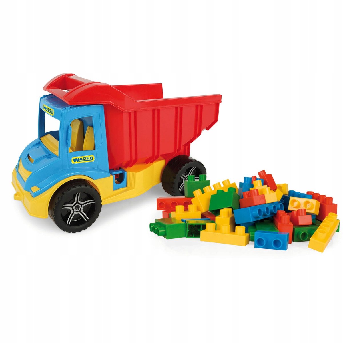 Wader Multi Truck Kiepwagen met Blokjes - Speelgoed voor Kinderen