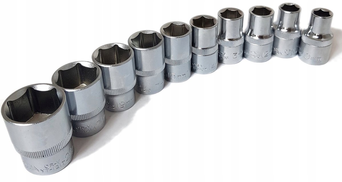 Yato Doppelluchten Set 1/2" 10-24mm CrV Staal