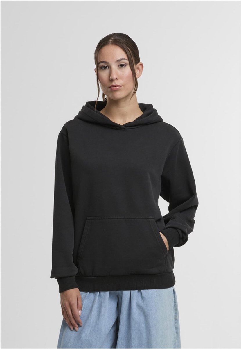 Urban Classics Vintage Heavy Hoody Dames Trui met capuchon – XL Zwart