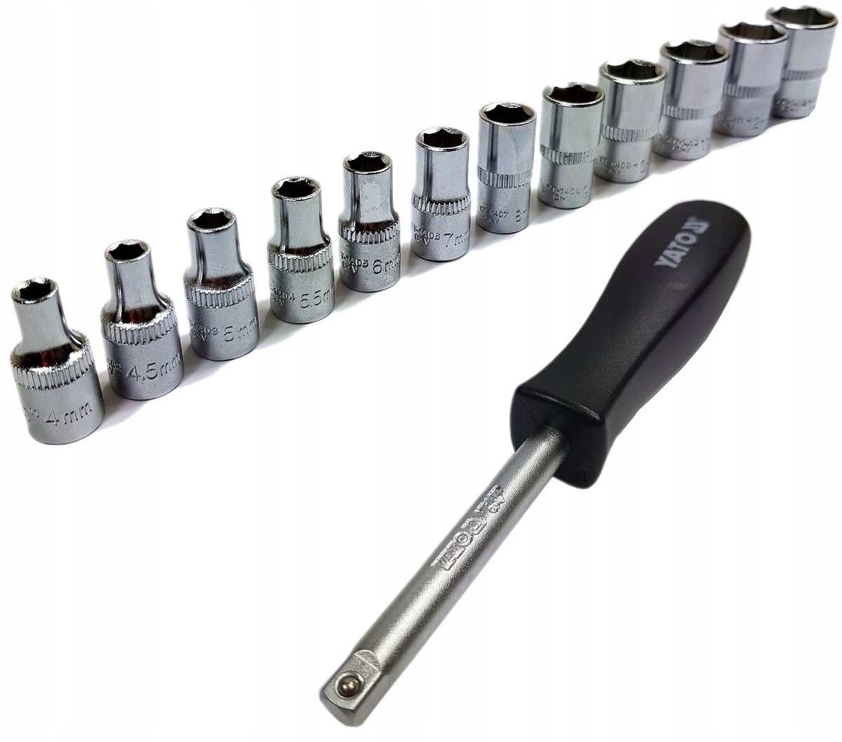 Yato Schroefgreep met 1/4" Dopsleutel Set (4-13mm)