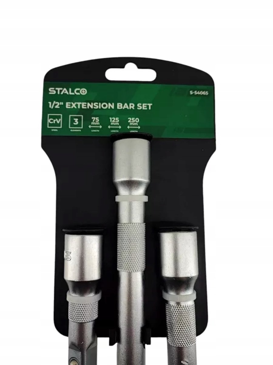 Stalco Verlengstukken Set 3 Stuks 1/2" - 50, 125, 250mm