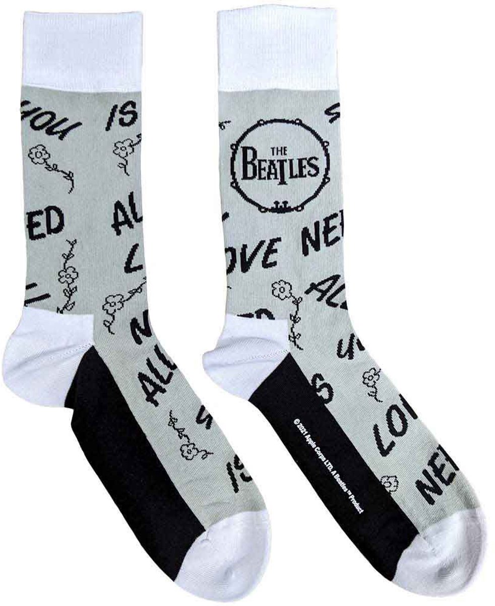 The Beatles - AYNIL & Drum Enkelsokken - Grijs