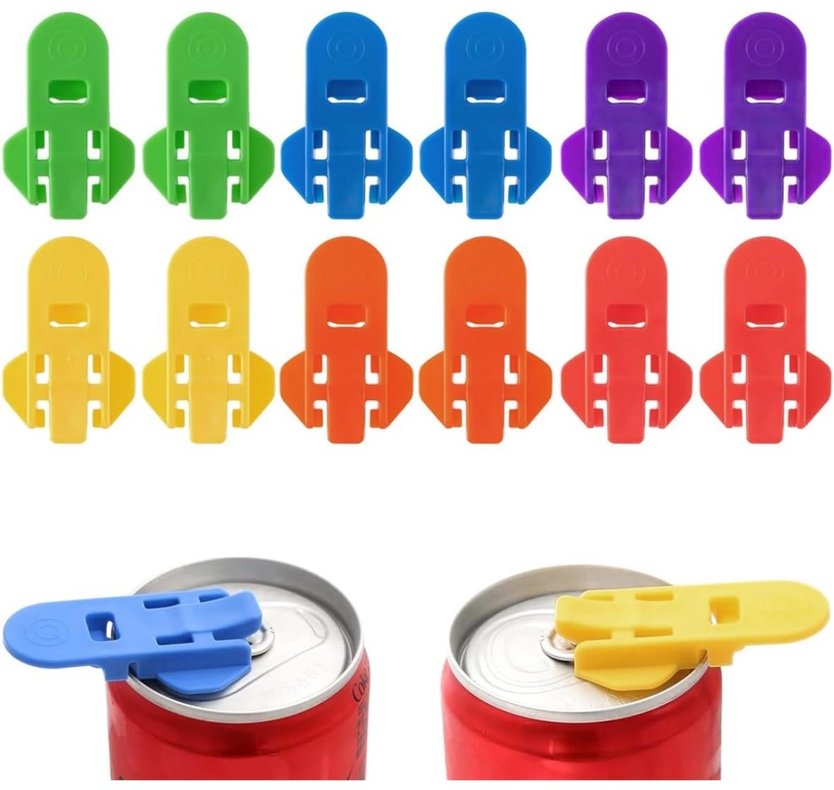 EXCITAT Blikopener - Flessenopener - Handmatig - Voor Coca-Cola, Frisdranken, Limonade - 12 stuks