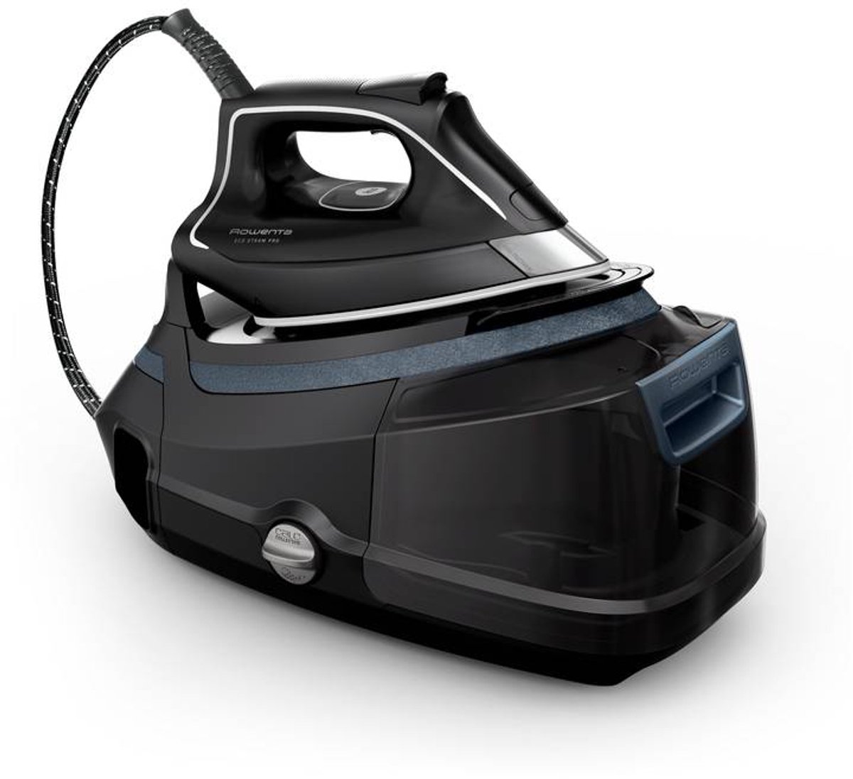 Rowenta DG9642F0 strijkijzer Stoomstrijkijzer Microsteam 400 HD 3De Laser-zoolplaat Zwart