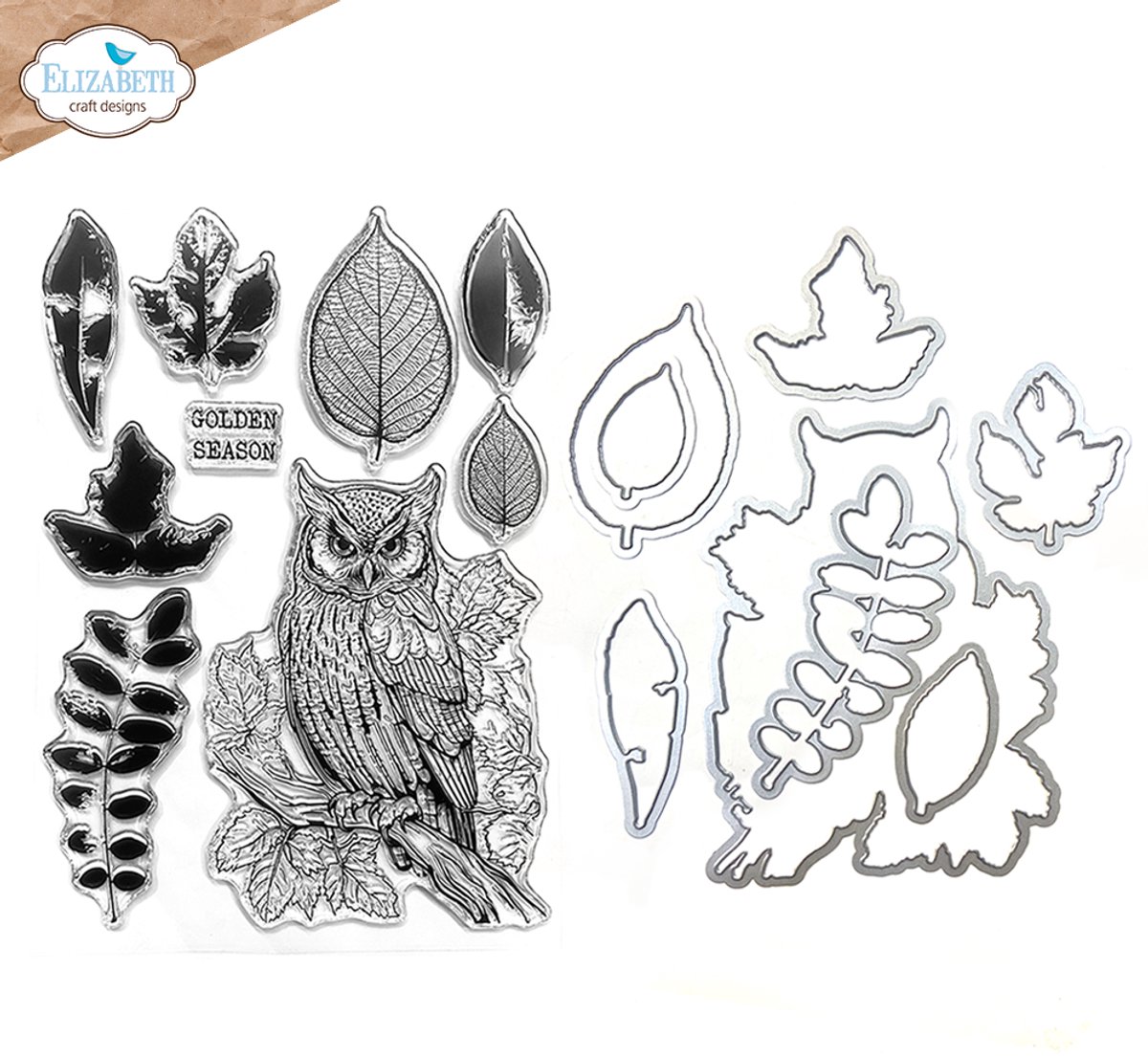 ECD Golden season stamp and die set