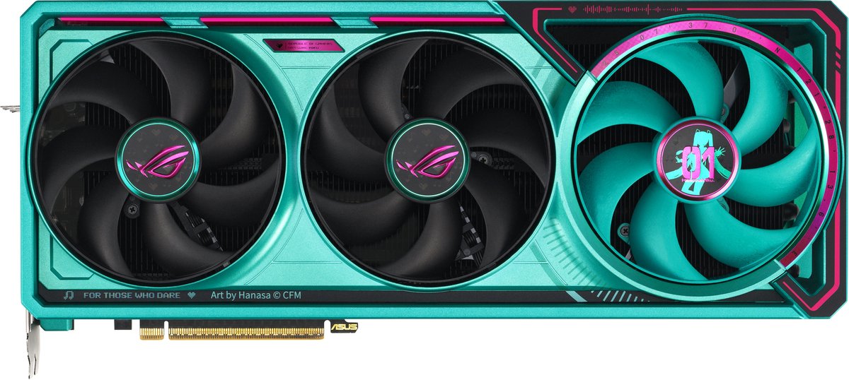 Asus Rog-Astral-Rtx5080-O16G-Hatsune-Miku-Edition videokaart