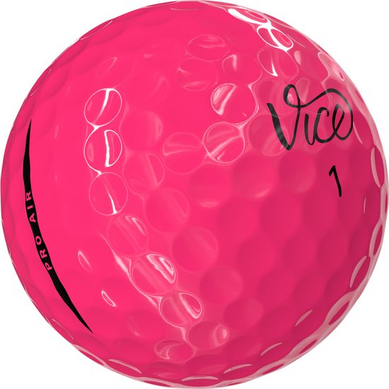 Vice Golf Pro Air - 12 golfballen - Neon Pink - Urethane cover - 3-delig - Hoge vlucht & lange carry van Merkloos — afbeelding 2